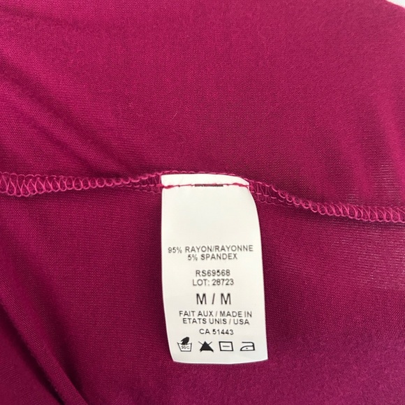 Rebel Sugar Asymmetrical Sleeveless Burgundy Dress - Picture 6 of 6